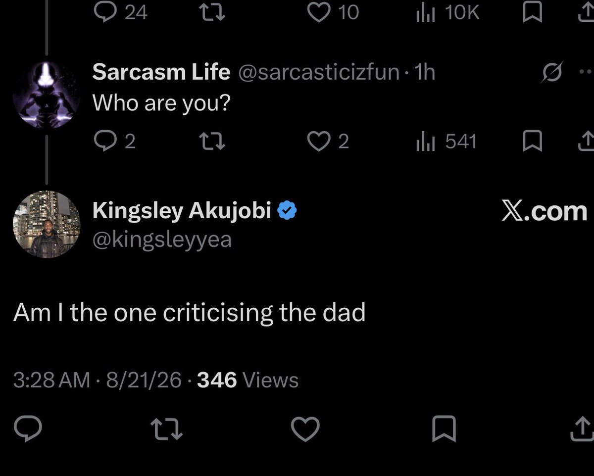 ThroatMeSlowly's tweet photo. @kingsleyyea @Mythicalblue_ That’s exactly what you said .. you’re doing this for engagement.. it’s disgusting and disrespectful to men and fathers everywhere.. integrity.. look it up .. you need some. https://t.co/uMXzOAEgq5