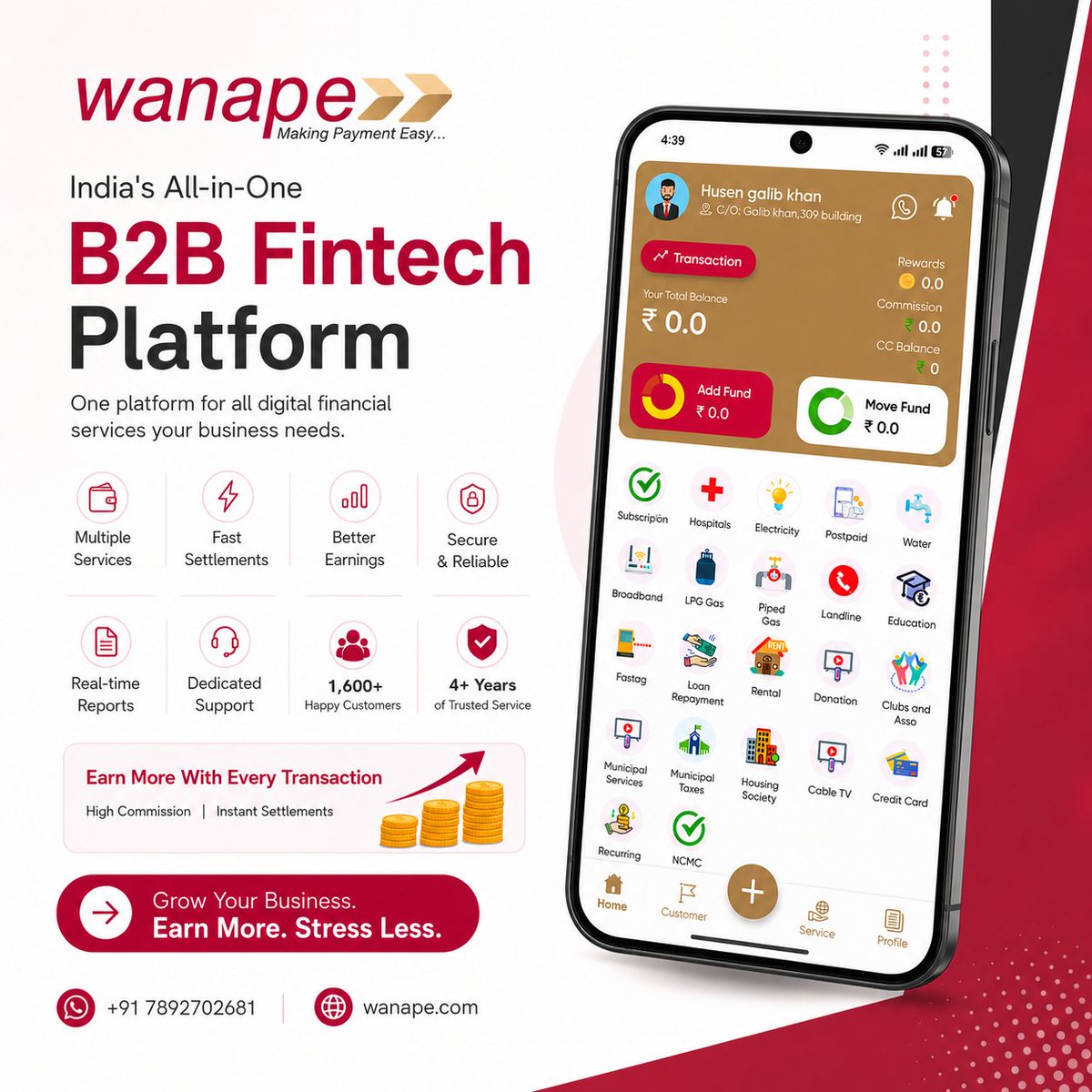 VanoxD92693's tweet photo. YOUR COUNTER. NOW A FINTECH HUB. ⚡

One customer.
Multiple needs.
More opportunities.
That’s where Wanape fits in.

#Wanape #FintechIndia #MerchantBusiness #B2BFintech #DigitalIndia https://t.co/pgOtK1ZBb7