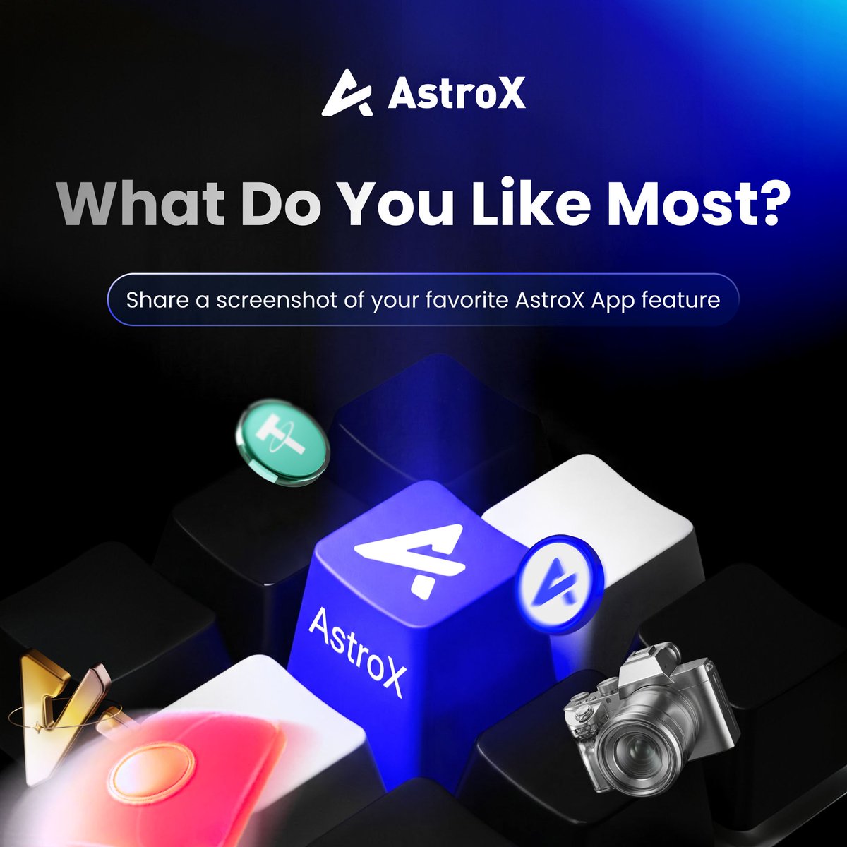AstroX_Global's tweet photo. Your AstroX App just became a treasure map 🗺️
Share a screenshot and impressions of using AstroX App to win 50 USDT.

⭐ Follow, repost, tag your fren, and join Telegram https://t.co/jgLHIpmEP7 to win 20 USDT.

Drop a screenshot of your discovery in AstroX App with #AstroX and UID to win 30 USDT bonus. 📸 Download AstroX App NOW!