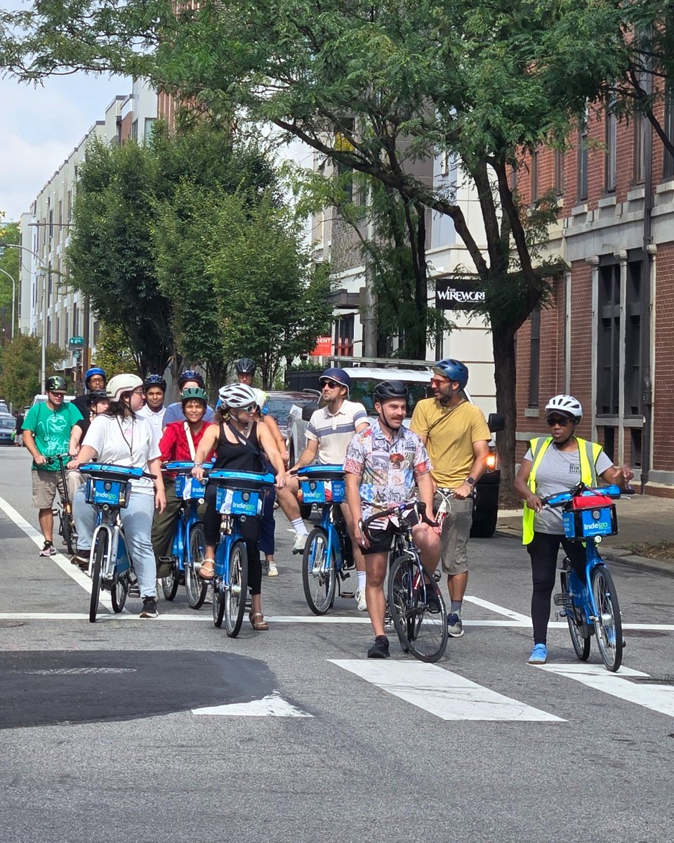 RideIndego's tweet photo. Here's a look at our recent group ride with the Delaware Valley Regional Planning Commission (DVRPC). If you would like to join our next group ride, visit our website at https://t.co/cLnT0GfruH https://t.co/pr1vUfrjyd