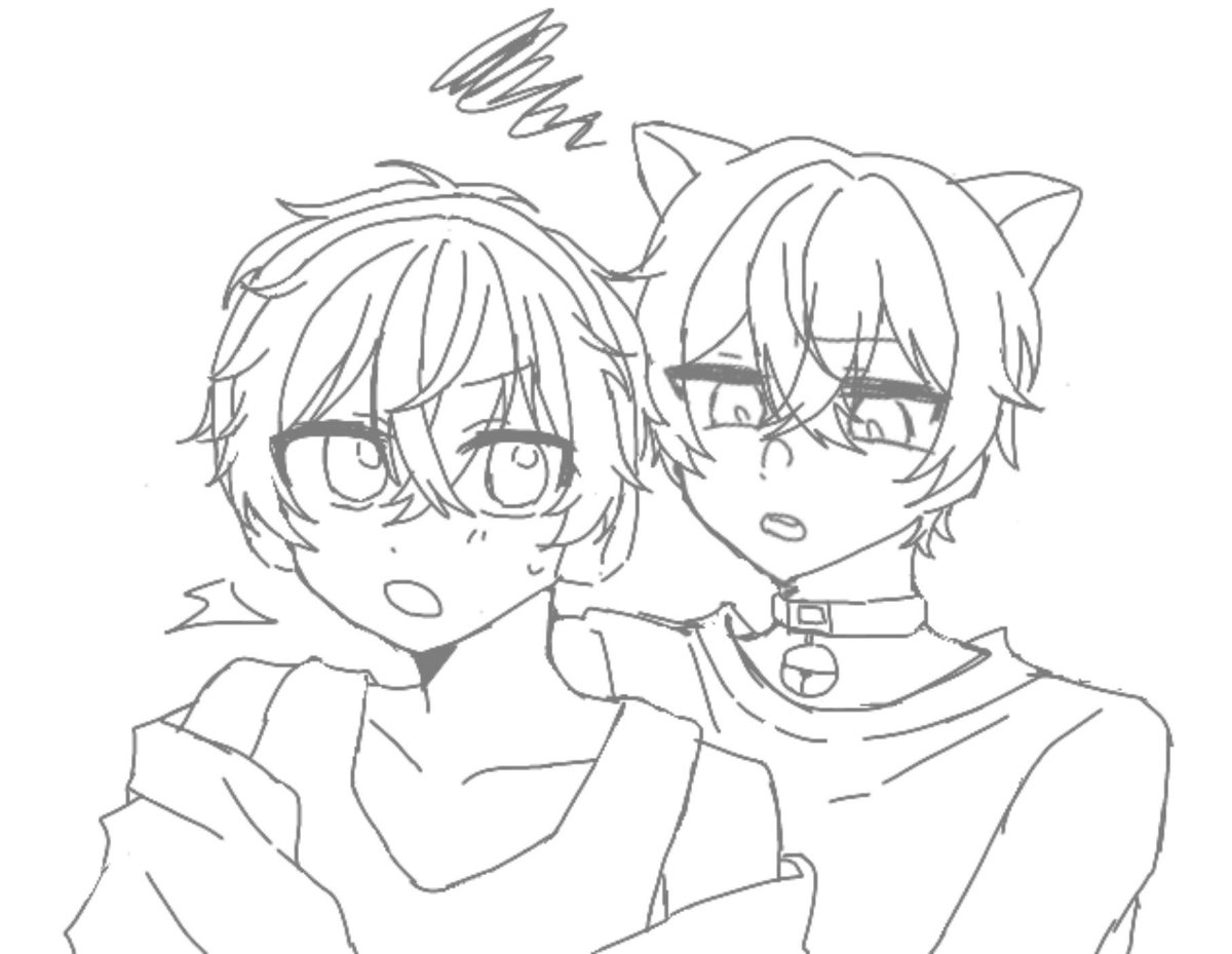 richuo_o's tweet photo. #Ririn__Art 
遊楽とカヤ💛❤️
多分ご飯を要求してる💭 https://t.co/XjmlwEA9Ko
