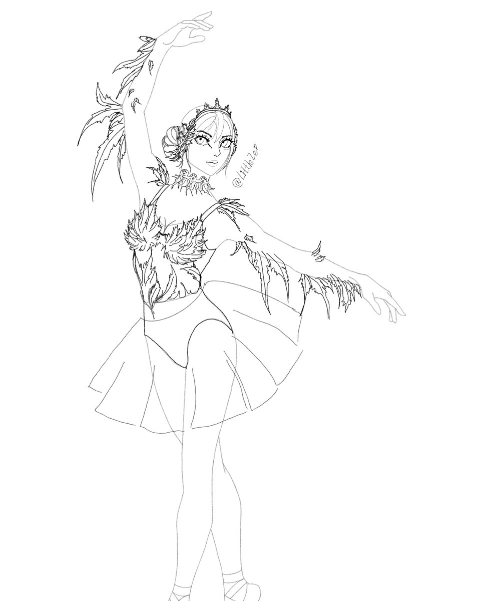 Luttiin's tweet photo. My new ⭐️ work in progress. The ballet story 🦢
#adoptable #adopt #characterauction #originalcharacter #art https://t.co/JjVvgNp3Dd