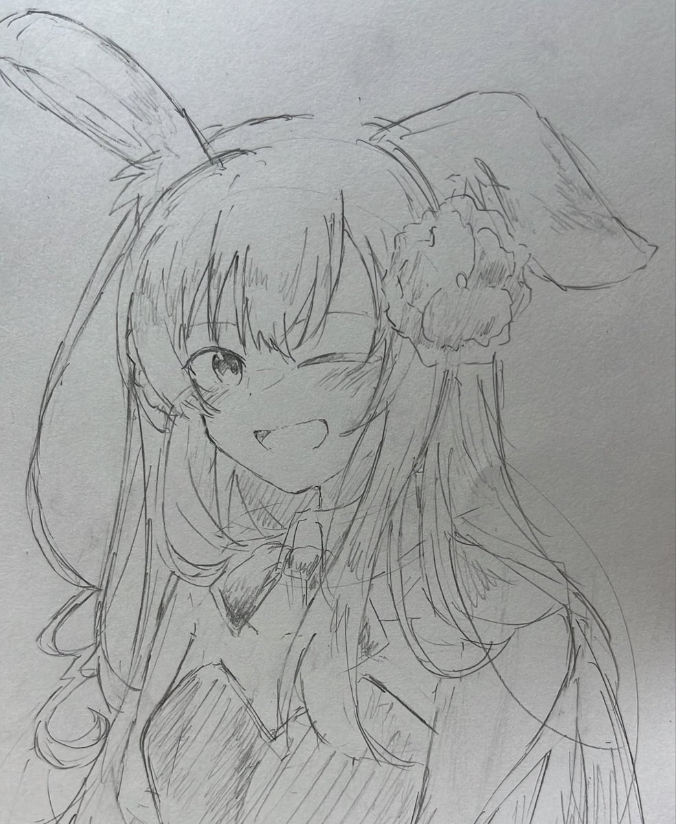 pecomoca1207's tweet photo. わんちゃぁんバニー初めてこんなの描いた https://t.co/BkbFJPqeGv
