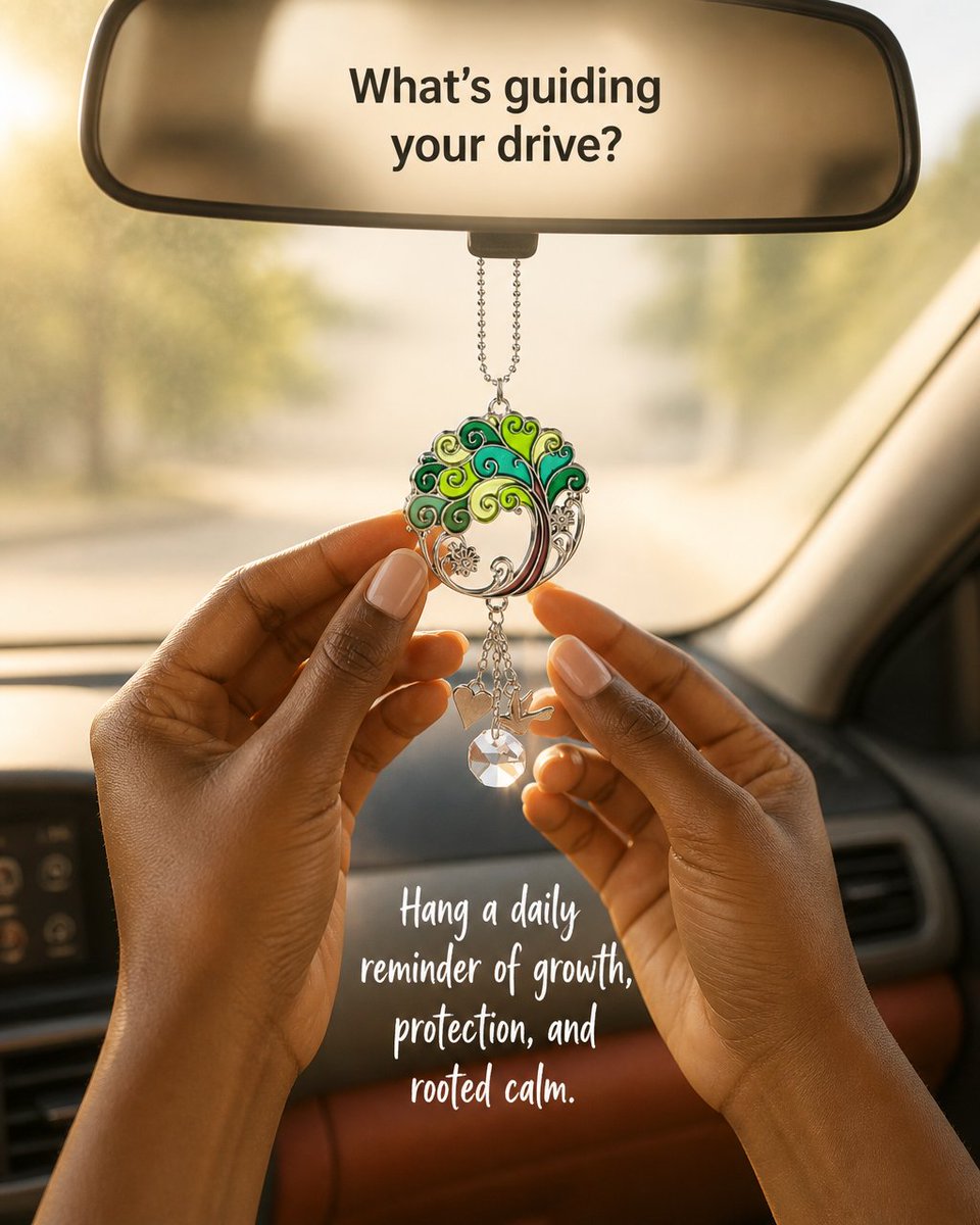 EarthworksSam's tweet photo. Bring forest calm to your commute with a layered green leaf metal charm—hang on your rearview to catch light and shift the mood to something quieter and greener. #NatureLovers #HomeDecor Tap the link in bio. https://t.co/7be6F6pLbc