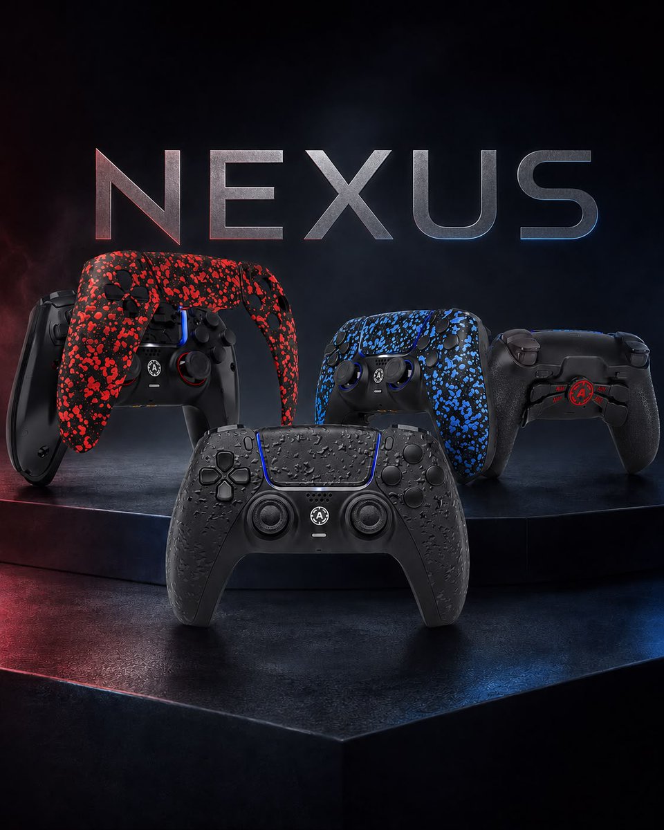 AimControllerss's tweet photo. NEXUS is taking over. 🕸️

Black. Red. Blue. No clean controllers allowed.

Which one are you picking? 🔴🔵⚫ https://t.co/PCvqGFzPPb