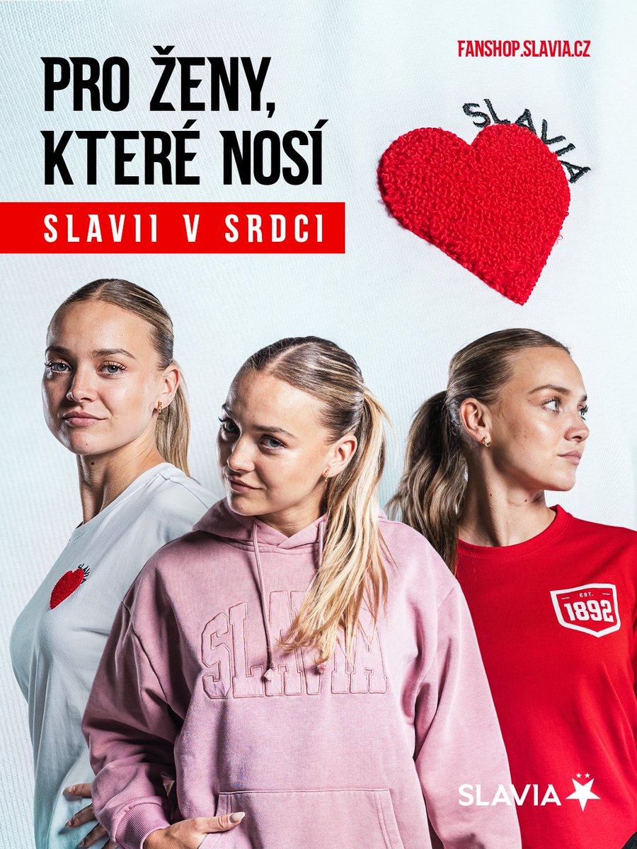 FanshopSlavia's tweet photo. Zítra se zase všichni potkáme v Edenu. ❤️

Tak se stavte ve fanshopu. Třeba pro něco pro ženy, které nosí Slavii v srdci.

https://t.co/uy2ipTqNdY https://t.co/zM5I4wDhT6