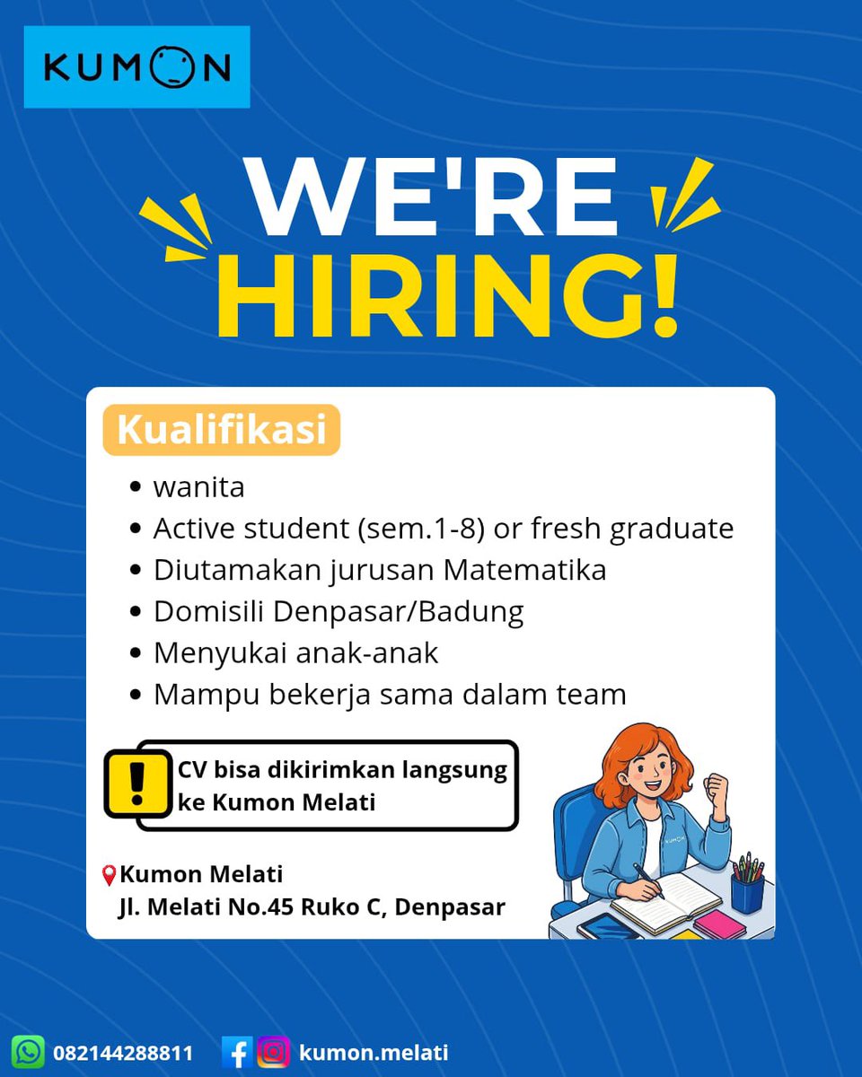 mowwdaay's tweet photo. AYOK DAERAH BALI

#infolokerbali
#lokerbali https://t.co/1v7y0i4uDB