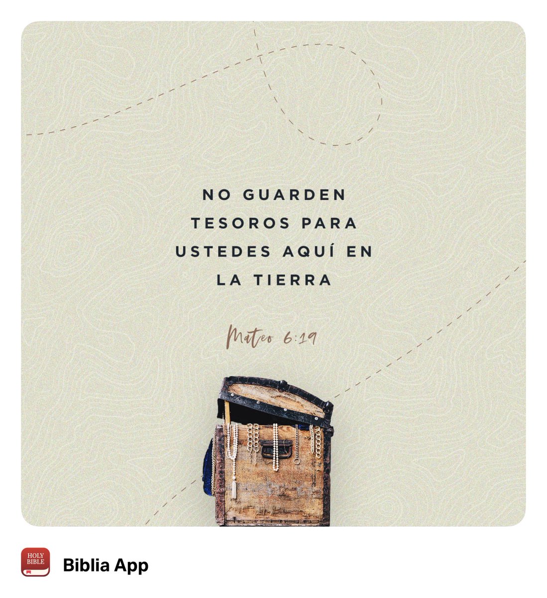 turistanac's tweet photo. “»No traten de amontonar riquezas aquí en la tierra. Esas cosas se echan a perder o son destruidas por la polilla. Además, los ladrones pueden entrar y robarlas.”
Mateo 6:19 TLA https://t.co/b6T27cvyEA