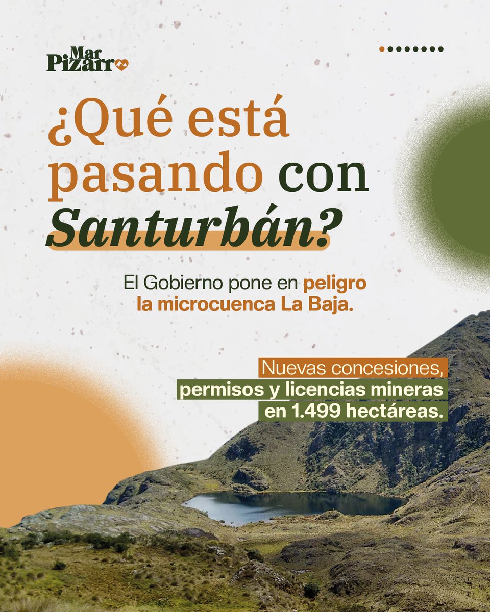 delmarpizarro's tweet photo. Revocaron una protección clave de Santurbán. No ordenaron rehacerla, ni pusieron plazo. Y justo en esa zona hay títulos mineros... Te explicamos la conexión. 🧵

#santurban #paramos #Colombia #agua #santander https://t.co/wbIVr4URrf