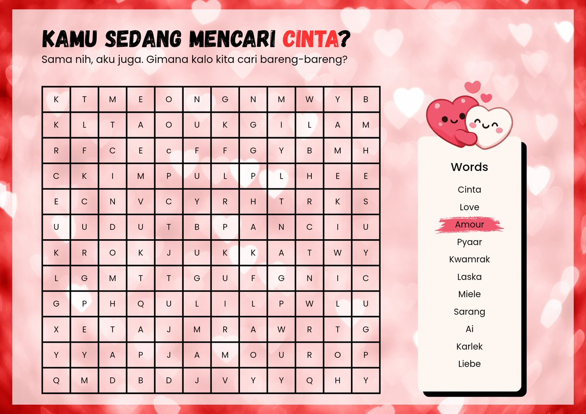 MinjiSiren's tweet photo. Ok! Karena 5 menit cukup, jadi dd lanjut ya. Sekarang mari kita cari AMOUR. Di manakah AMOUR? :o Dd akan tunggu sampai 19.21! https://t.co/bcEXW6Igc6