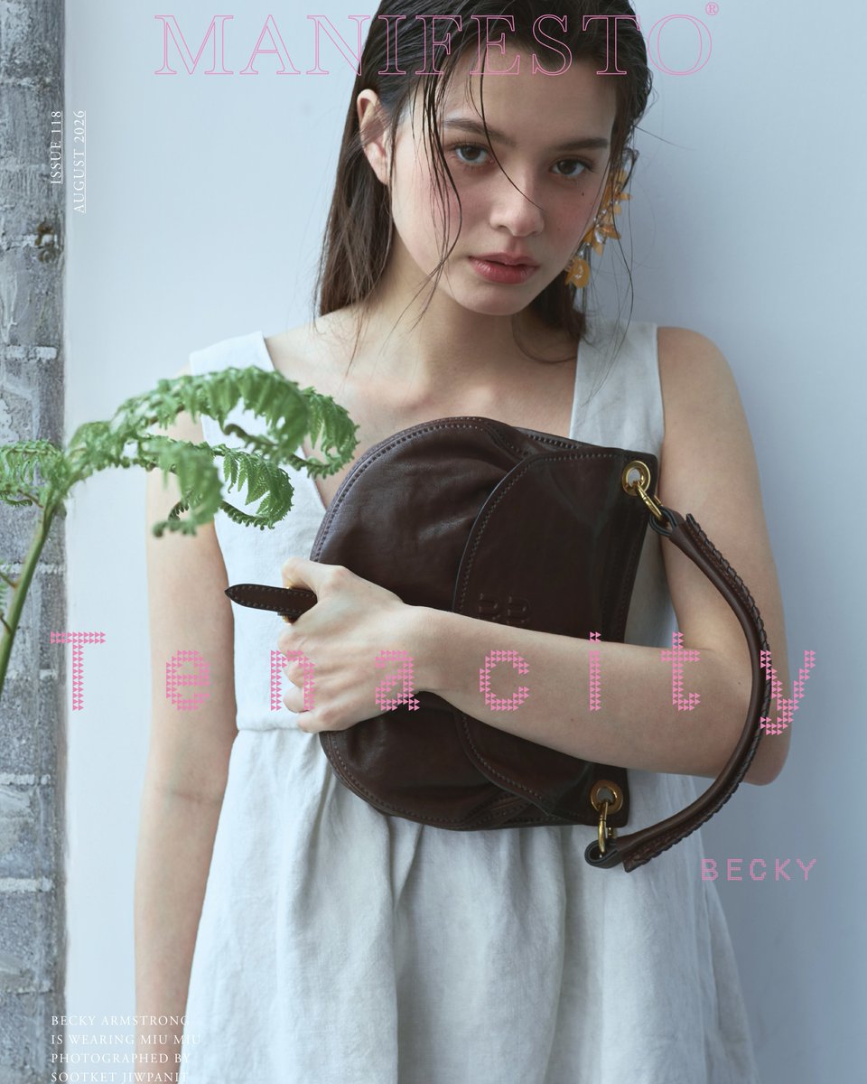 OneilyMusic's tweet photo. Rebecca Armstrong wears Miu Miu Fall/Winter 2026 Collection for Manifesto Hong Kong. https://t.co/Y2K6UURqTa