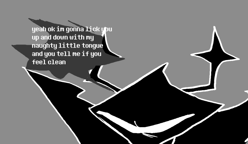 grappodango's tweet photo. cat that carries the stench of static and gore everywhere it goes and you have to share a bunker with it #deltarune https://t.co/hdQIt9dl5p