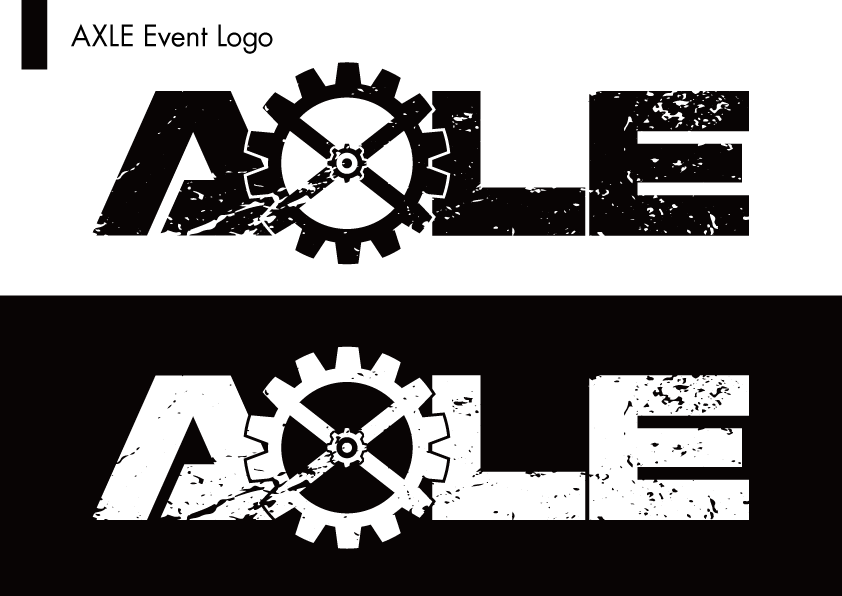 nonakachin's tweet photo. 【お仕事しました】
Suspensecore氏のご依頼でNewパーティー「AXLE(アクスル)」のイベントロゴ・フライヤーのデザインを担当させていただきました。車軸グルグル。ありがとうございました。
#AXLE01 https://t.co/znr8VFvGED