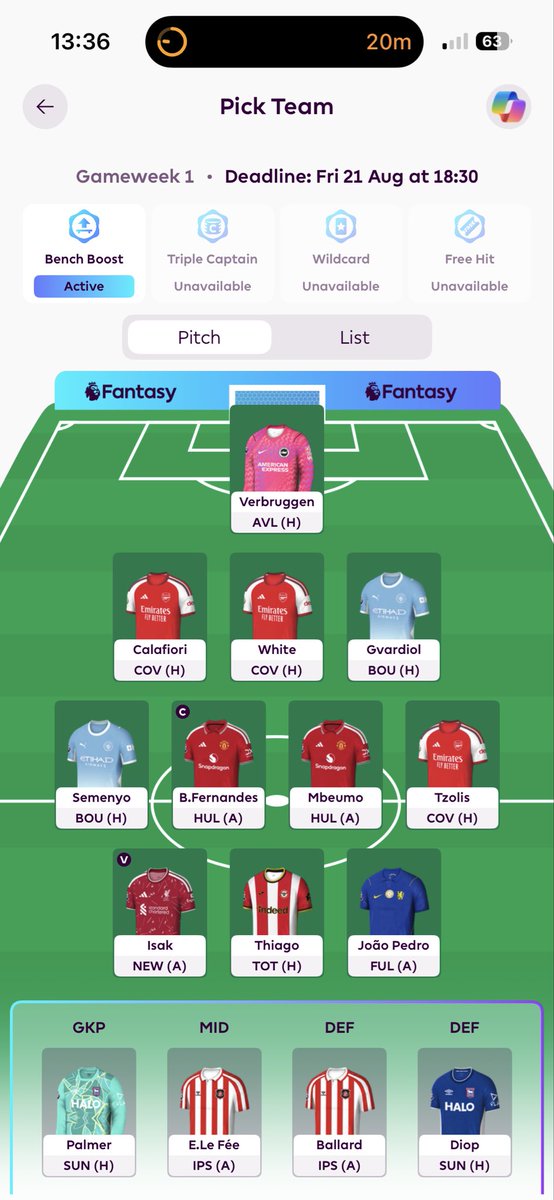 FabFpl's tweet photo. @thefplbois @FPLGOAT7 No Haaland but Isak 👀 https://t.co/5ZROWXdX0S