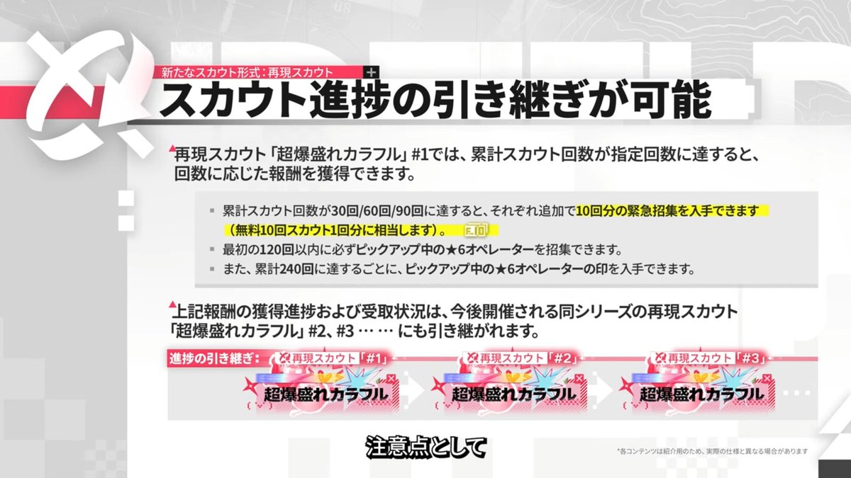 silrain15's tweet photo. さも改善点みたいに書いてるけどさぁ…引き継ぎいる？キャラは240連まで、武器は80連までがおいしいんだから毎回リセットして欲しいんだが
緊急招集も90連まで引いたら今後何回復刻されても二度と入手できないってことでしょ？
120連の確定枠もこれ前回の復刻と違ってPU引いたら消えるよね？ https://t.co/ItgFhmHp8E