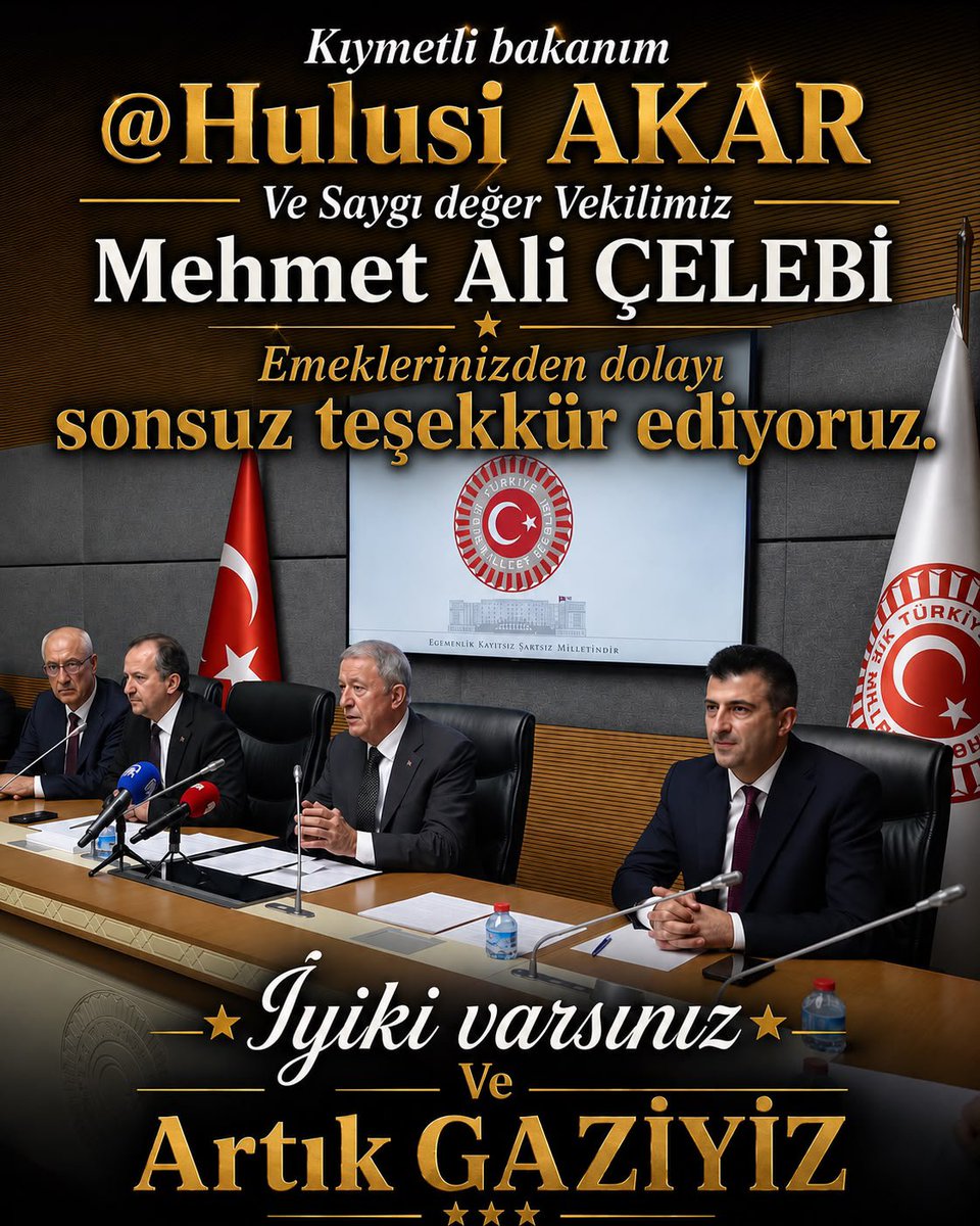 KatTurkay's tweet photo. @ErtugrlGaziTmsy @RTErdogan @MahinurOzdemir @ashb_sehitgazi 🇹🇷 Haklı mücadelemiz sonuçlandı! @TBMMresmi tarafından kabul edilen kanun teklifiyle artık biz de Gazi'yiz. #ArtıkGaziyiz
Bu süreçte desteğini esirgemeyen devlet büyüklerimize gönülden teşekkür ediyoruz. @TmsyGaziler @ErtugrlGaziTmsy v https://t.co/maXWpO28fQ
