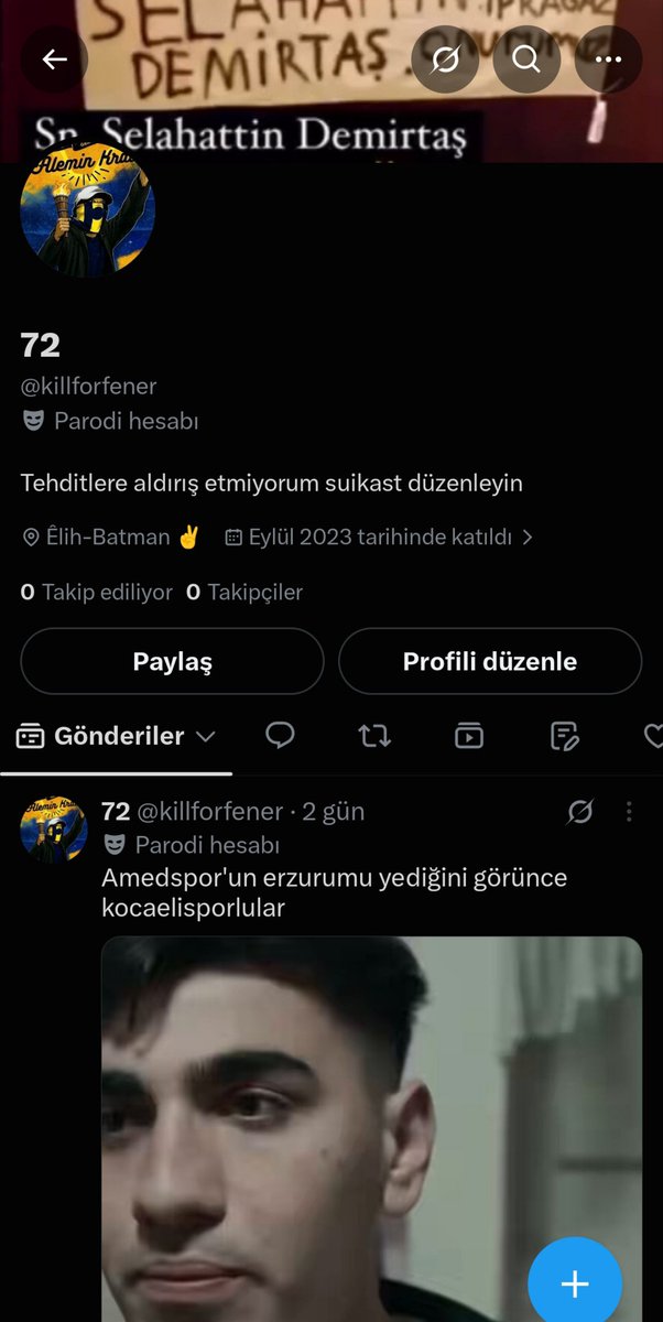 elihbatmann7272's tweet photo. Hesabım türkiye erişim yasağı yedi. Bu hesabı kullanıyom artık. Tanıdık dostlar takip edebilir https://t.co/eMQrGhfwMJ