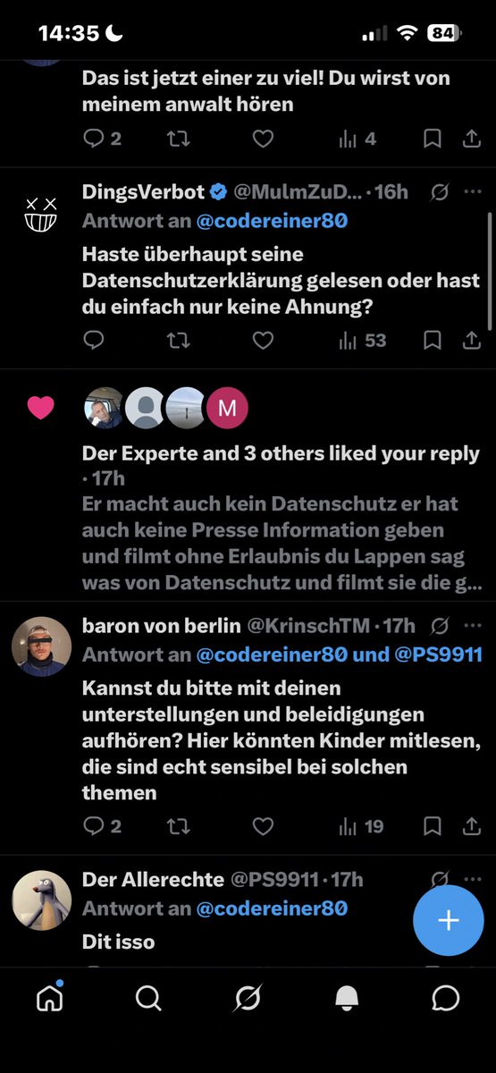 codereiner80's tweet photo. @MulmZuDemVerbot Also ich sehe da Likes weiß nicht was du von mir willst es geht im Video um Datenschutz oder? Jetzt frage ich dich hat er sich selbst an denn Datenschutz gehalten oder wie du sagt DSGVO? Es geht nicht um mich sondern um denn Typen oder wo rauf baut sich das Gespräch gerade auf? https://t.co/FTsAYpbgF6