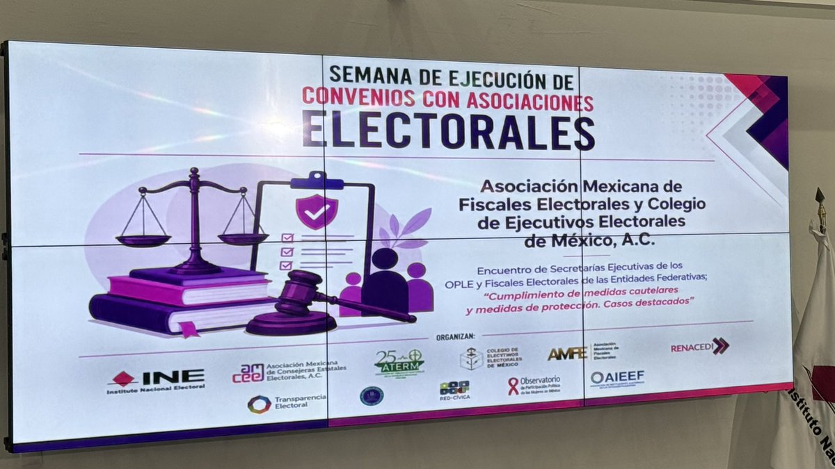 NormaAngelikSS's tweet photo. 🌟 En la semana de ejecución de convenios con Asociaciones Electorales, se realiza  el encuentro de Secretarías Ejecutivas de los OPLE y Fiscales Electorales de las Entidades Federativas 😉 https://t.co/XfiZxq4sYZ