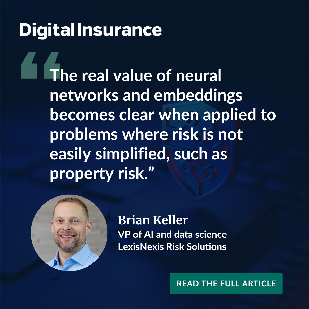 _diginsurance's tweet photo. Neural networks can show why a weather event destroys one house but leaves the house next door untouched, writes Brian Keller of @LexisNexisRisk. https://t.co/Q9gXtfygr9 #ClimateChange #NeuralNetworks #PropertyInsurance #InsureThink https://t.co/fhGhaV5mtZ