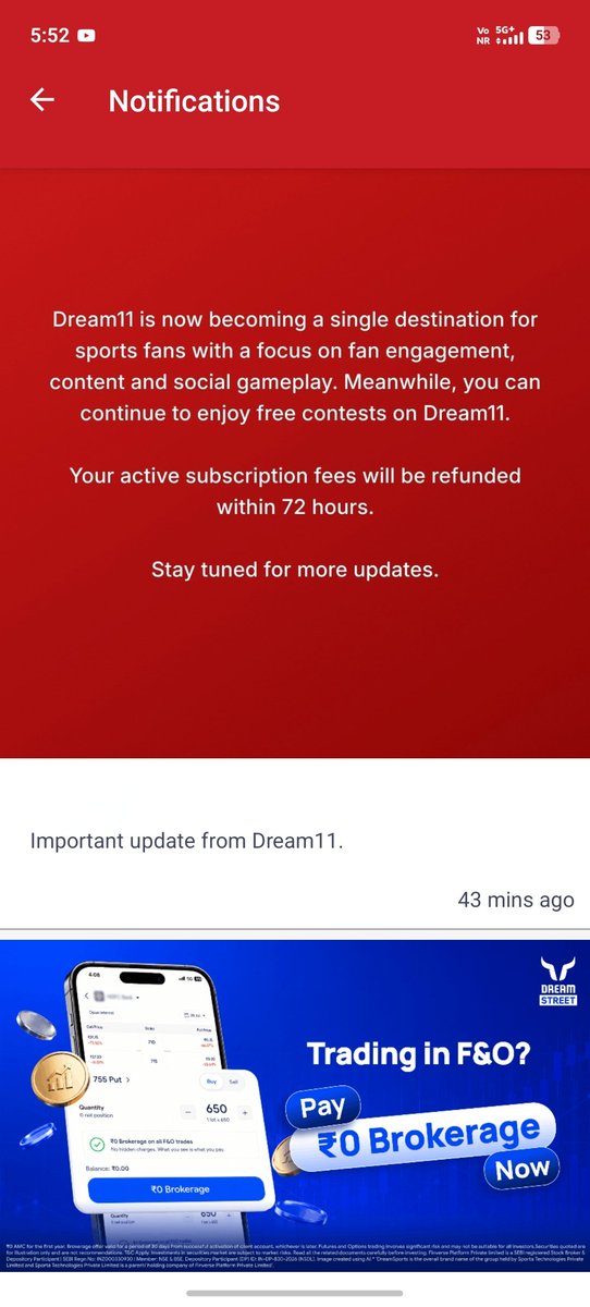 xxtheeend's tweet photo. @GrandLeagueGuru Dada is par apka kya kehna hey dream 11 shut down or another change coming soon? https://t.co/C1CQ1nUFB3