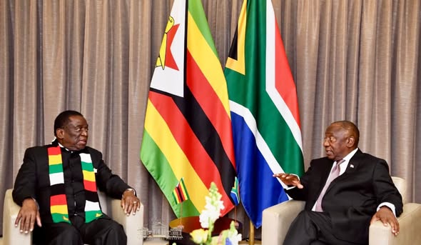 LindaNcube16's tweet photo. The  4th Session of the Zim-SA Bi-National Commission (BNC)  kicked off in Pretoria with a powerful opening address, highlighting the  deep historical and cultural bonds between the two nations. HE @edmnangagwa emphasized the shared struggles against colonialism and apartheid. https://t.co/4wGxyzjT3S