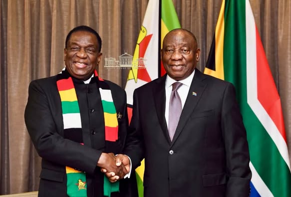 LindaNcube16's tweet photo. The  4th Session of the Zim-SA Bi-National Commission (BNC)  kicked off in Pretoria with a powerful opening address, highlighting the  deep historical and cultural bonds between the two nations. HE @edmnangagwa emphasized the shared struggles against colonialism and apartheid. https://t.co/4wGxyzjT3S