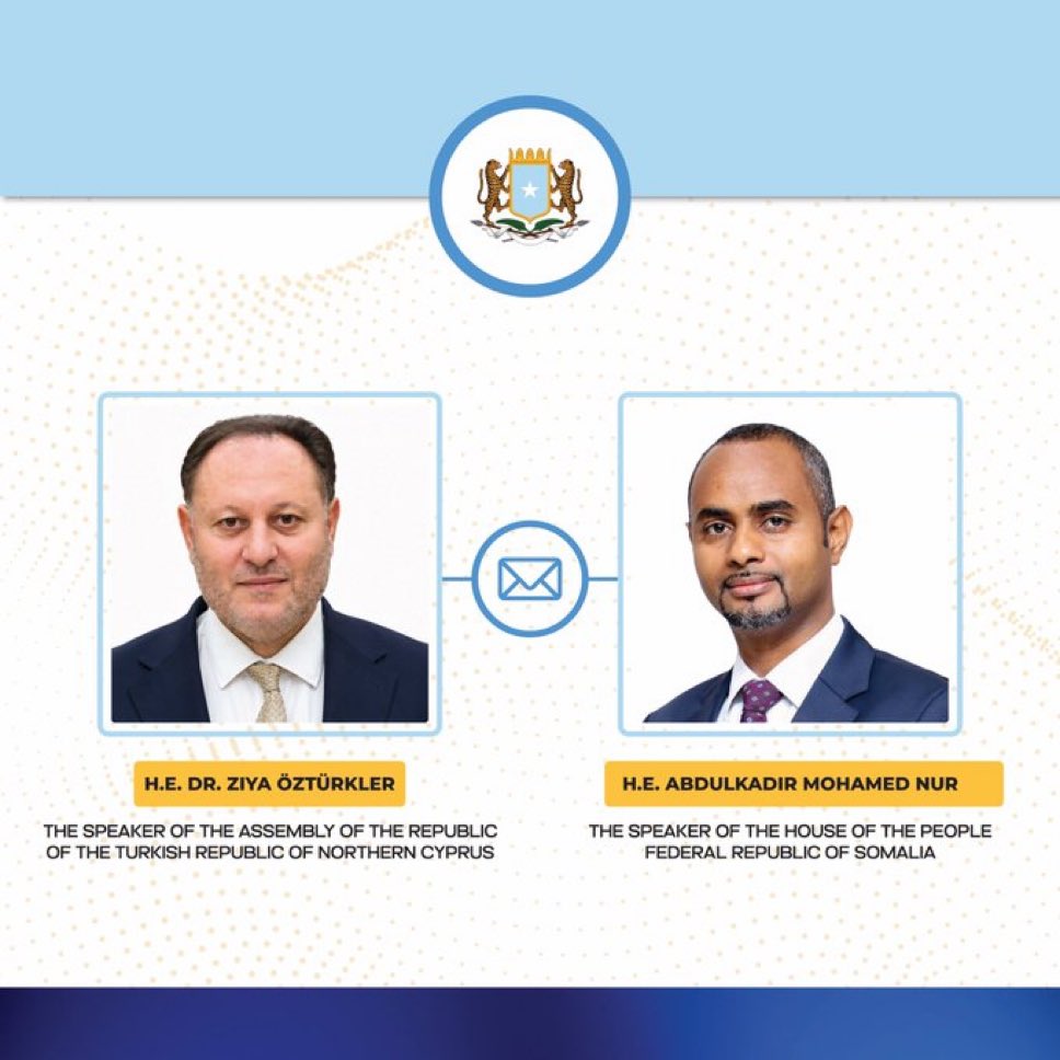 RepOfSomaliland's tweet photo. The Republic of Somaliland stands with the Republic of Cyprus 🇨🇾 and Greece 🇬🇷 against aggression from Somalia and Turkey.

The failed state of Somalia’s Parliament Speaker’s engagement with the Speaker of Northern Cyprus raises significant questions.

Greece and Cyprus should take a fresh, strategic look at the Republic of Somaliland.

Recognizing Somaliland would create new opportunities for diplomatic, economic, and security cooperation, while strengthening a shared position against Somalia and Turkish aggression.
