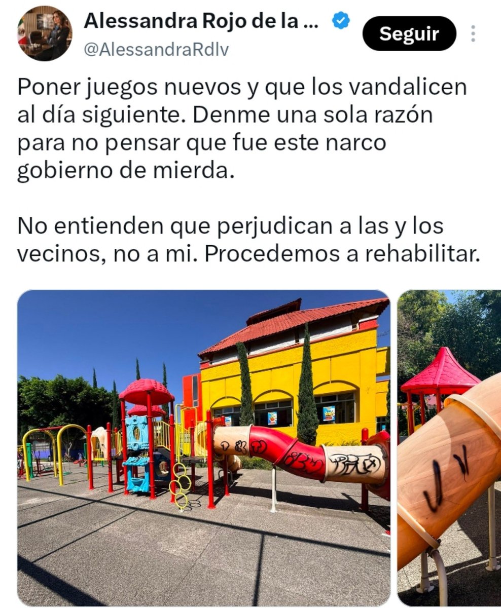 Marcos_Mtz84's tweet photo. Sí wey @AlessandraRdlv, segurísimo fue este "narco gobierno" el que anda grafiteando las cosas. Pinche vieja pendeja, no puedo creer que alguien con ese nivel tan bajo de intelecto, sea alcaldesa. Increíble. https://t.co/j1jd3Q50I4