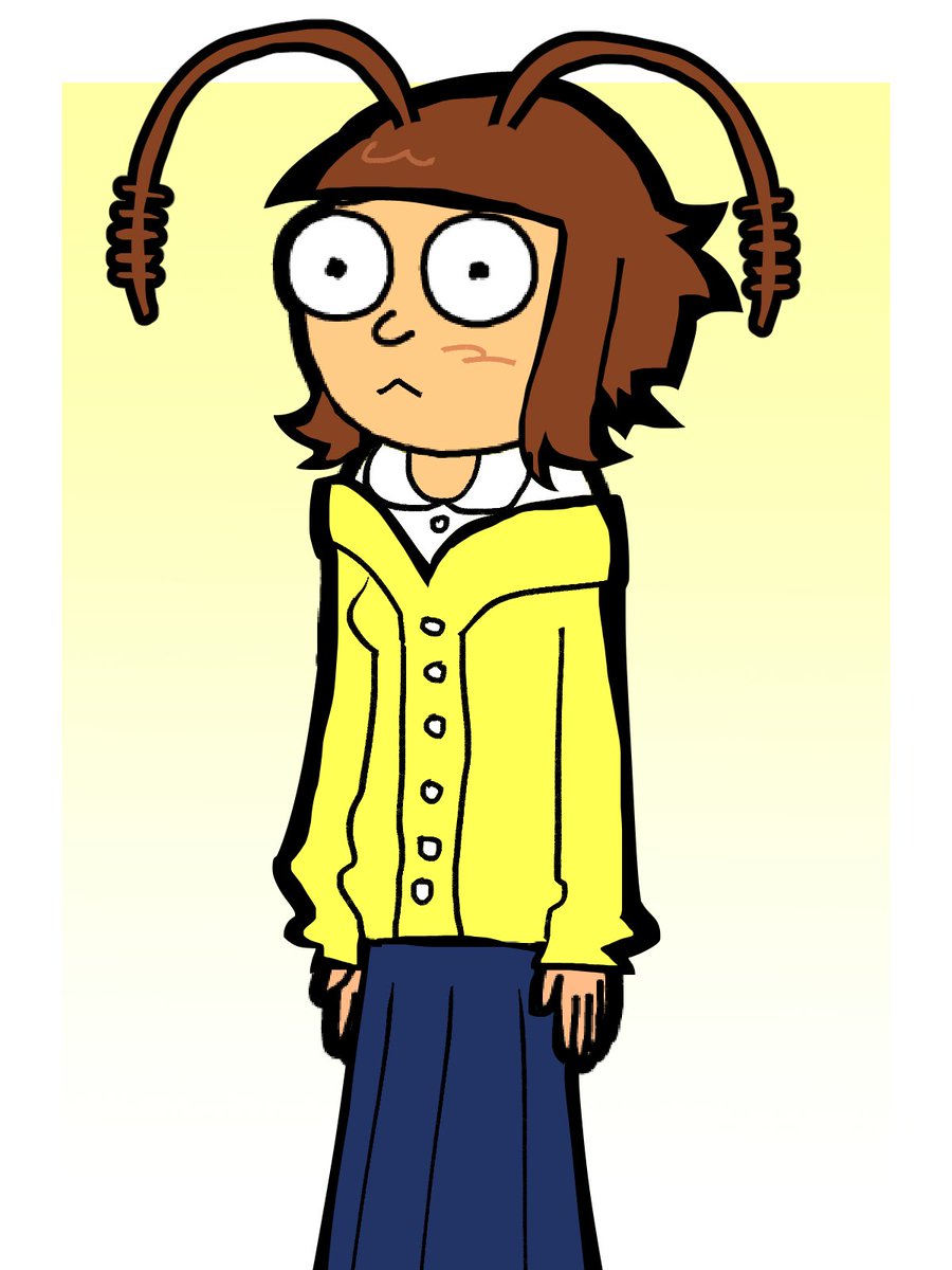 cwffees's tweet photo. my mortysona her name is roach morty #rickandmorty https://t.co/3aeG2yt4Qe