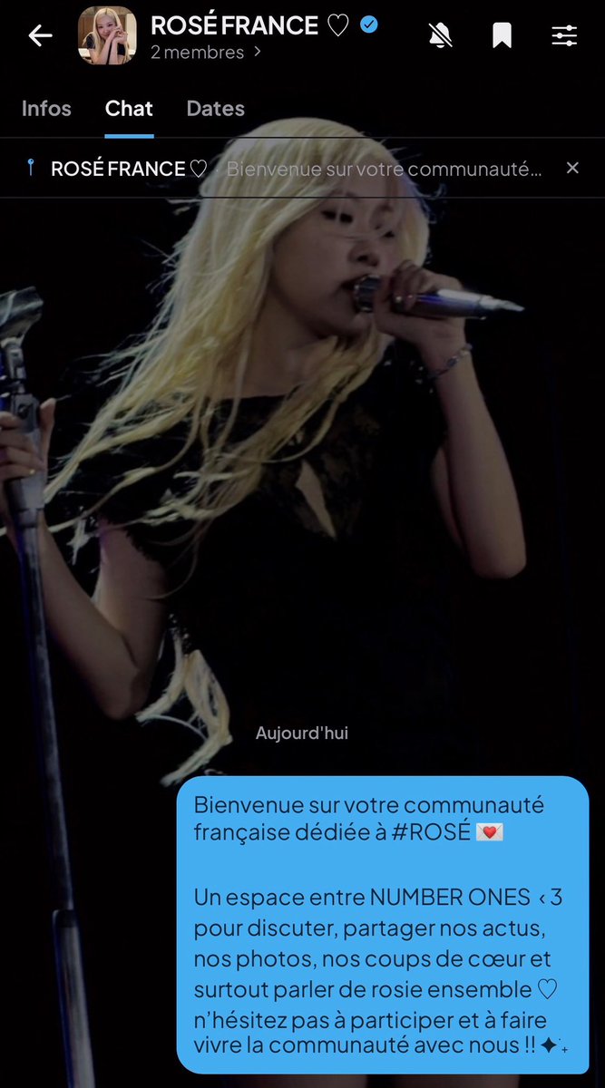 ROSETEAMFRANCE's tweet photo. La communauté ROSÉ FRANCE est maintenant ouverte sur Jam ! 🌹

Un nouvel espace pour réunir les Number Ones, discuter, partager nos contenus préférés et surtout profiter ensemble de tout ce qui concerne #ROSÉ.♡

CODE D’INVITATION    :     JAM-E99NZ7 https://t.co/s6LrmaWYM2