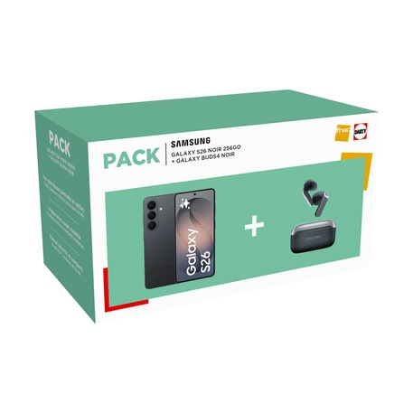 ArkTech_News's tweet photo. Le Bundle Samsung Galaxy S26 + Buds 4
à 799€ au lieu de 999€
https://t.co/NZV0qXfMCS

SAMSUNG Pack S26 5G 256Go Noir + Enceinte portable JBL Flip7
à 799€ au lieu de 1149€
https://t.co/ZHlJuGXcg3

#Samsung #Bundle_GalaxyS26 #Smartphones #Event #Specs #Prix #BonsPlans https://t.co/on41UTYqRk