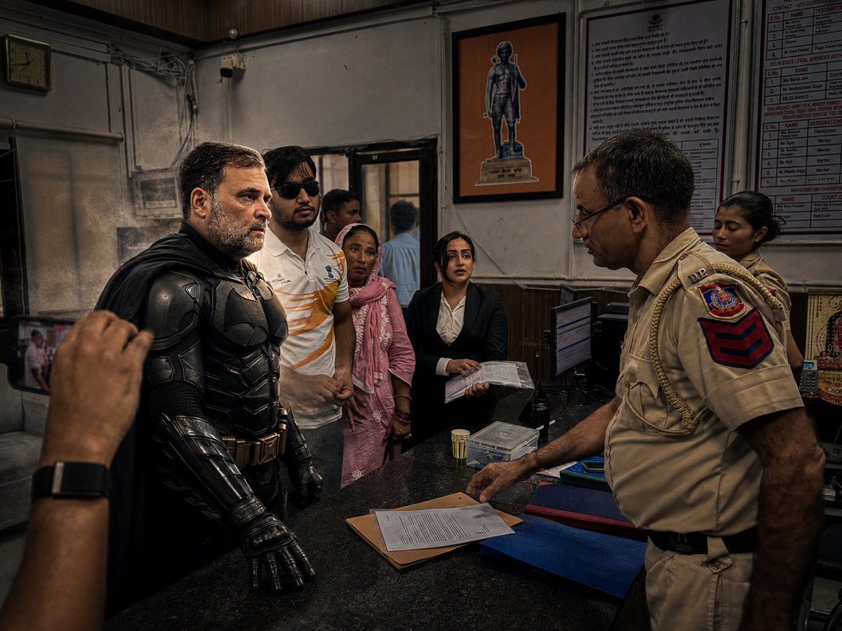 Witty_Ayush's tweet photo. Batman Gandhi strikes again 🗿🔥 https://t.co/YVmstzRNqP