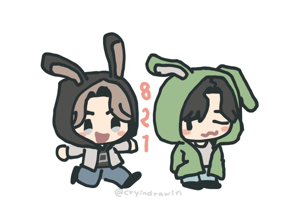 cryindrawin's tweet photo. ぴょんぴょんk🐰と寂しがりバニ〜zm https://t.co/9zeTU4KQTG