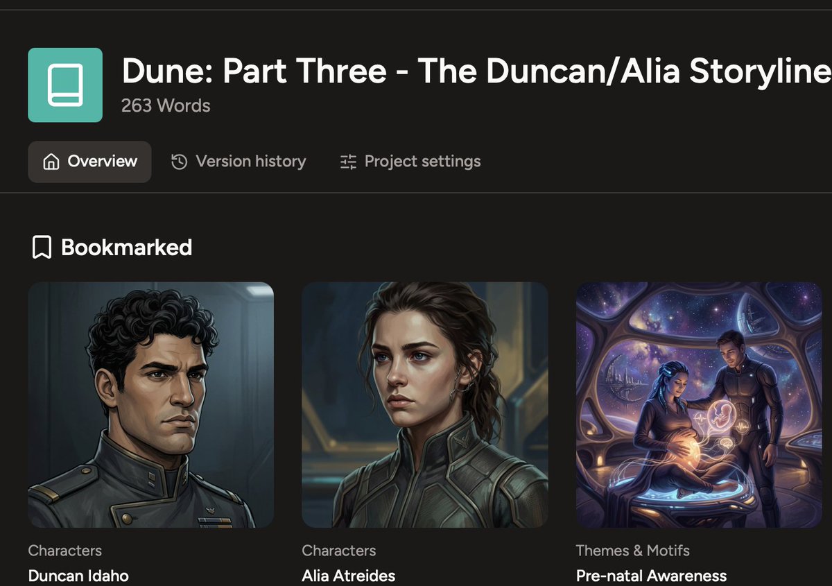 runicstave's tweet photo. Dune: Part Three just confirmed something genuinely strange.

Jason Momoa is playing Duncan Idaho, a character who's resurrected in the books and ends up in a relationship with Paul's younger sister Alia.

Momoa's real life son is playing Leto II, Paul's son, Alia's nephew.

The books already made this one of the most uncomfortable, divisive relationships Herbert ever wrote. Now there's a real family layer stacked on top of it.

I mapped out exactly how the book handles it,  was curious how far the movie actually goes. 👇
https://t.co/Z5hJ6eiB8G
#Dunepartthree #Dune