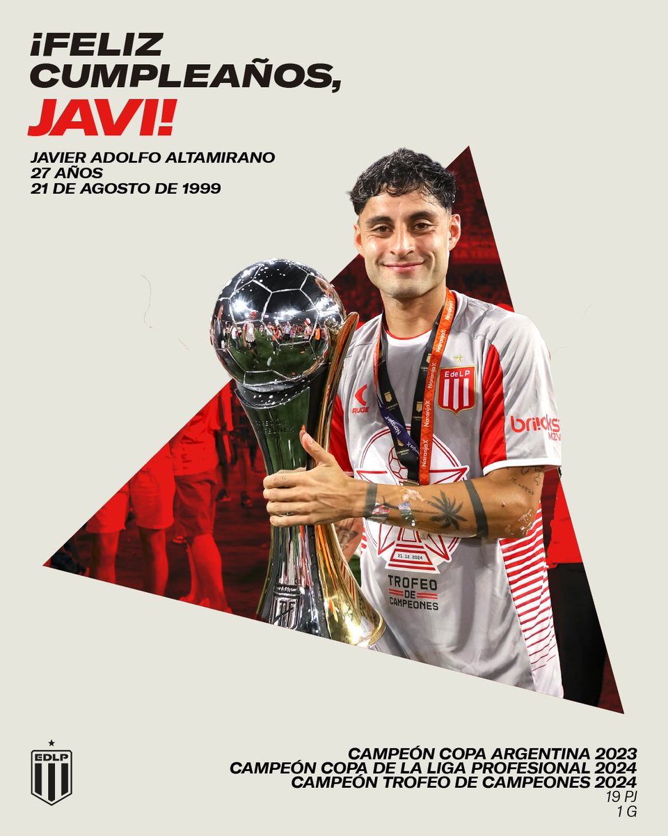 EdelpOficial's tweet photo. Tres veces campeón. Muy querido por la Familia Pincha. ¡Felicidades, Javi! ❤️🫰 https://t.co/c0syWuZiOE