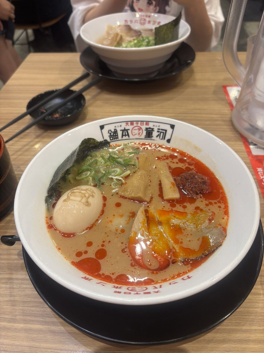 hf6rh__'s tweet photo. あいす推しと河童ラーメン行ってきたよ♩美味しかったぁ、ラーメンもオレンジ(՞ . .՞)？

 #まむにくまっちゃう https://t.co/5CK2qwckrg