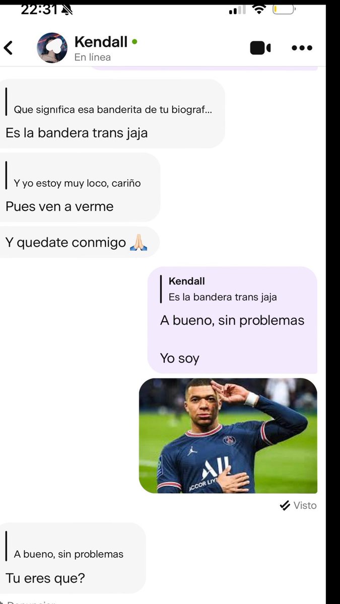 xPodrii's tweet photo. Como no va saber quien es Mbappe https://t.co/mMiKWEbMo8