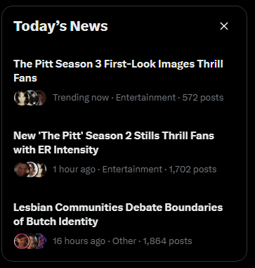 vaeloraent's tweet photo. today's news on lesbian twt https://t.co/YGa93Grjck