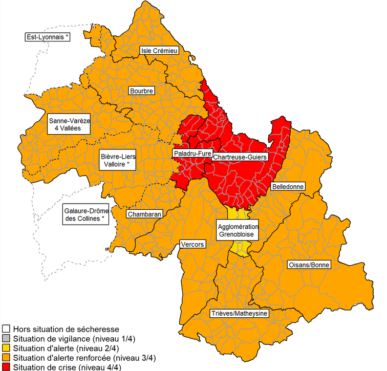 Image de Préfète de l'Isère - #Sécheresse 💧 | Malgré quelques pluies et le retour d’un temps plus frais, les précipitations reste