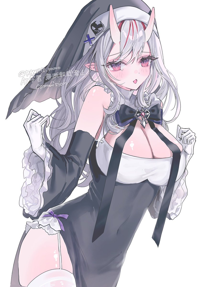 RAMUNE_ramo's tweet photo. 鬼かわシスター🖤#skeb #しゅり絵巻 https://t.co/ECWSsrz7IC