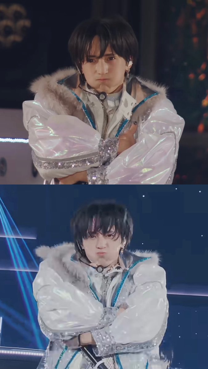 dss__mss's tweet photo. 同じ曲の同じ振り付けなのに、宮近くんはドヤでのえるさんはプン。へえ、すっご、なんだこれ。すっご。 https://t.co/UoXjjC4SsE
