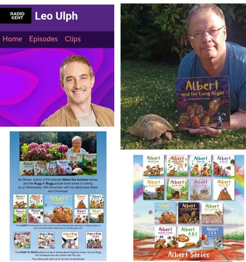 IanBrownTV's tweet photo. Great chatting on @BBCRadioKent @BBCSurrey & @BBCSussex this afternoon with Leo Ulph all things #ALBERTthetortoise plus #newbook ALBERT AND THE LONG NIGHT. Listen on @BBCSounds - https://t.co/Olqfb5dRZA
#tortoise #bookseries #kent #surrey #sussex #radio #interview #publication https://t.co/ooak5PtuqJ
