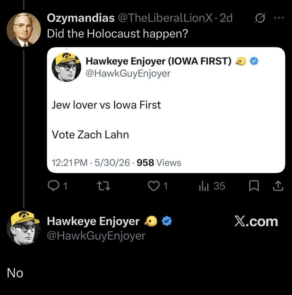 TheLiberalLionX's tweet photo. @BrianMeehanMMG @HawkGuyEnjoyer I have receipts https://t.co/iqTsY6wken