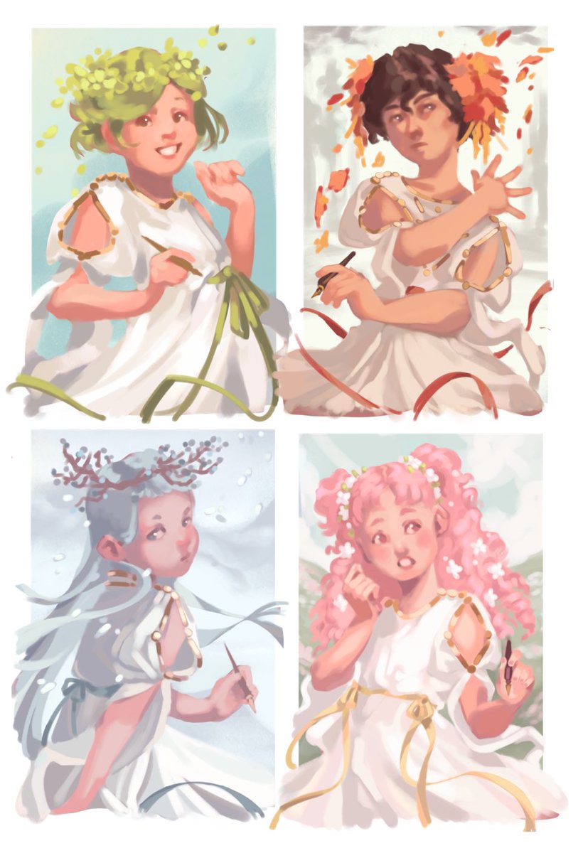 00wormwood's tweet photo. color roughs #WitchHatAtelier #MyWitchHatAtelierArt https://t.co/1xiXTyqYz3