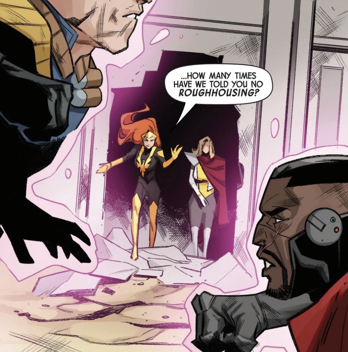 CertifiedFool_'s tweet photo. Her powers are still pink when she’s fully Phoenix lol https://t.co/7OlpiW8WkH
