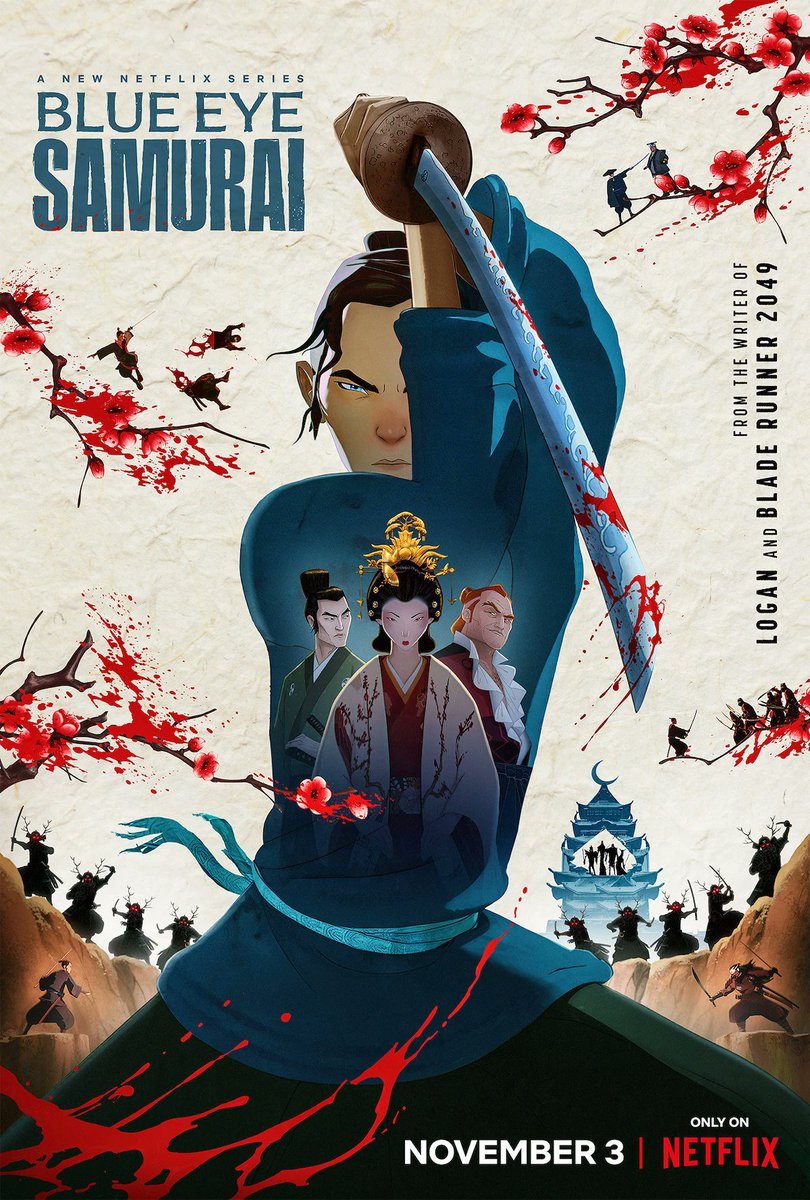 Scryuute's tweet photo. 🔷️تم الاعلان عن حصول انيميشن " Blue eyes samurai" على موسم ثالث يعرض في 2028 https://t.co/vrI1fv6z6j
