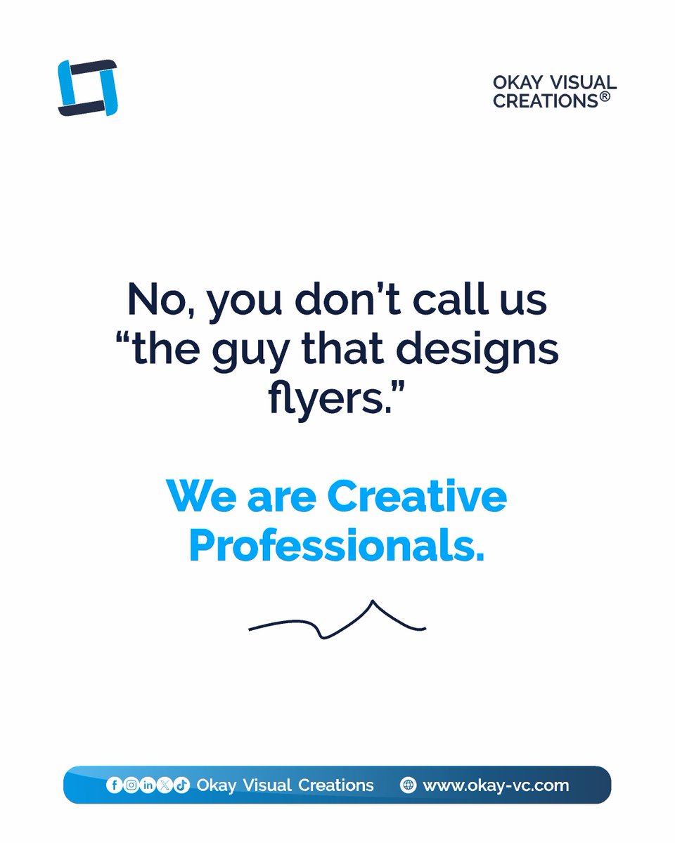 okay_vc's tweet photo. We are not just “the person handling Instagram.”
Not just “the graphics guy.”
Not just “the person that makes videos.” https://t.co/hE1WjxCSia