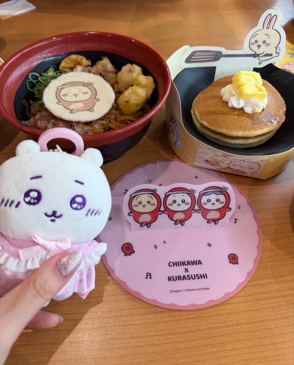 chiikawa_melo's tweet photo. くら寿司🍣🫶 https://t.co/zcYkI3lpK8