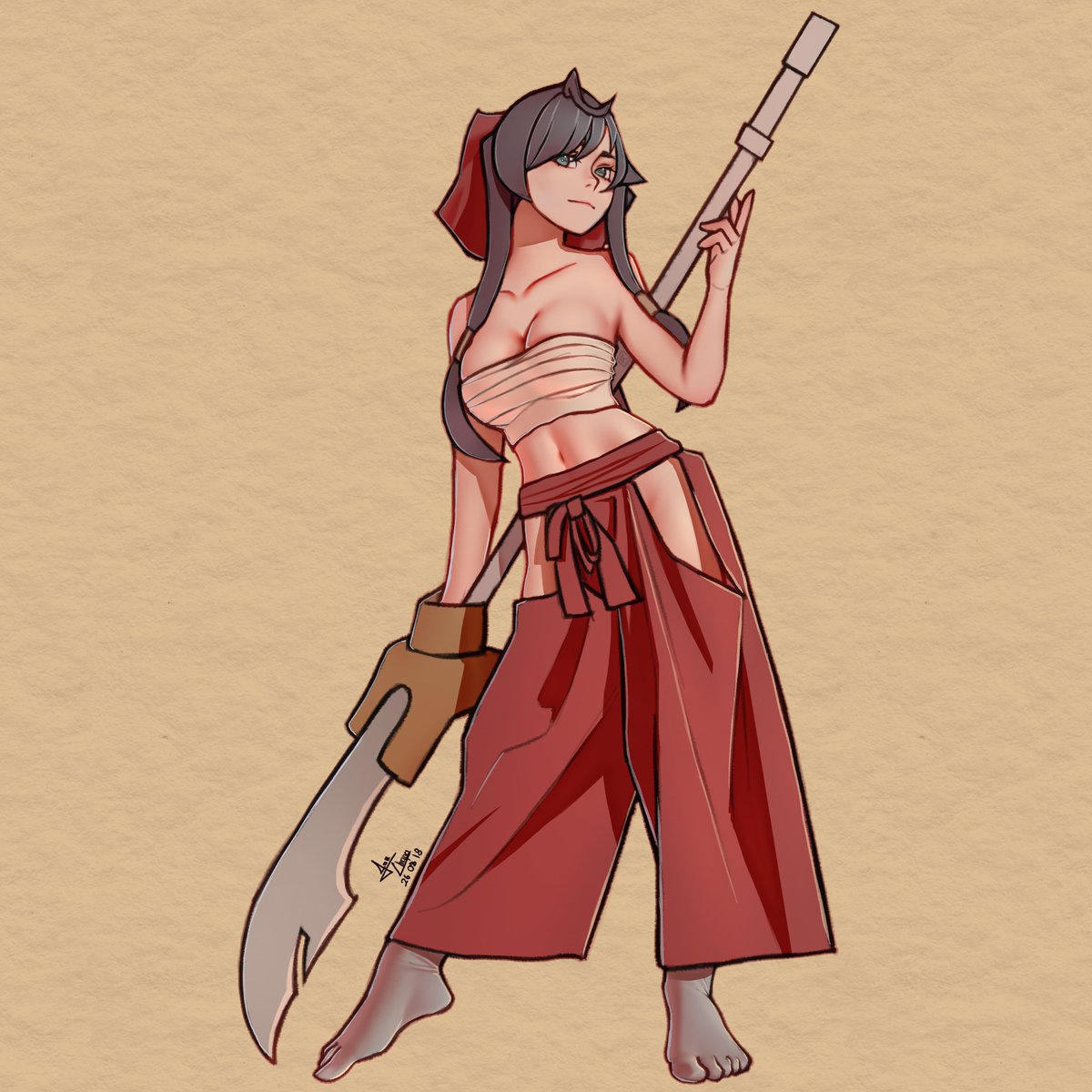 JoeChapaArt's tweet photo. Some digital art practicing simple painting. Fan art of some character I don't know. https://t.co/WjVySmfzo9